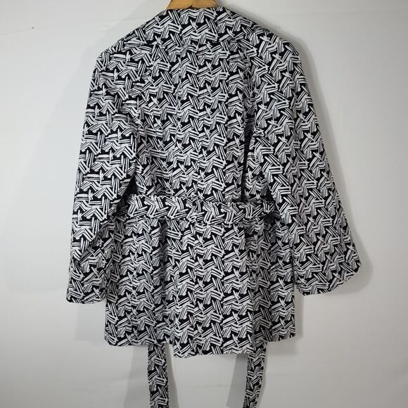 Style & Co double breasted black & white pea coat - Picture 12 of 12